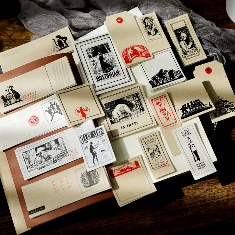 Milk Tea Series Assorted Paper Journaling Cards: Set B
