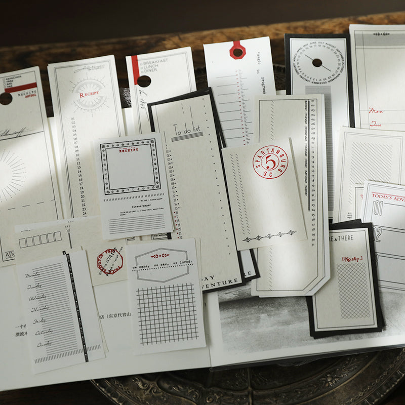 Milk Tea Series Assorted Paper Journaling Cards: Set C