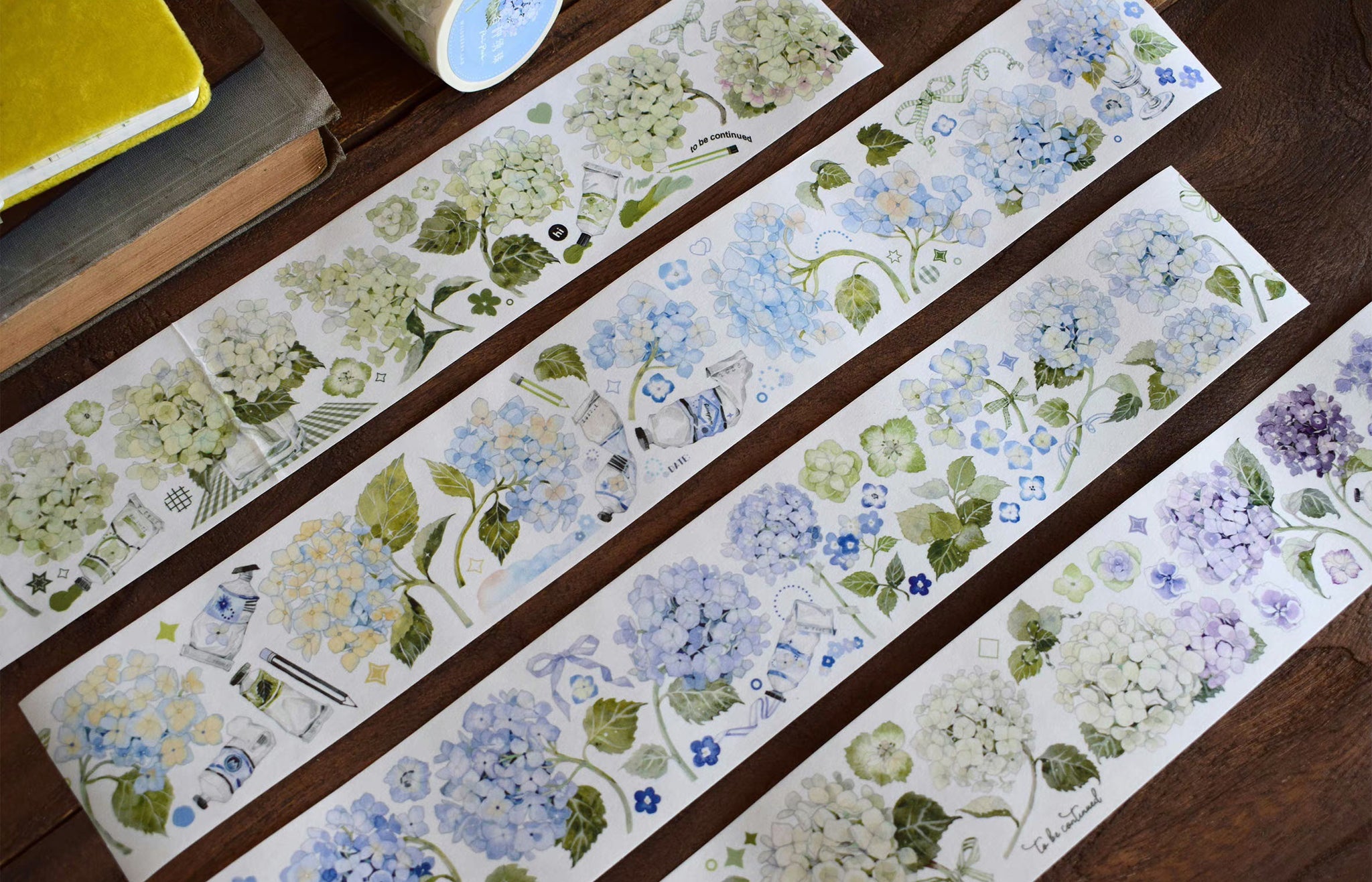 Wildberry Lab Masking Tape: All Sorts of Hydrangea