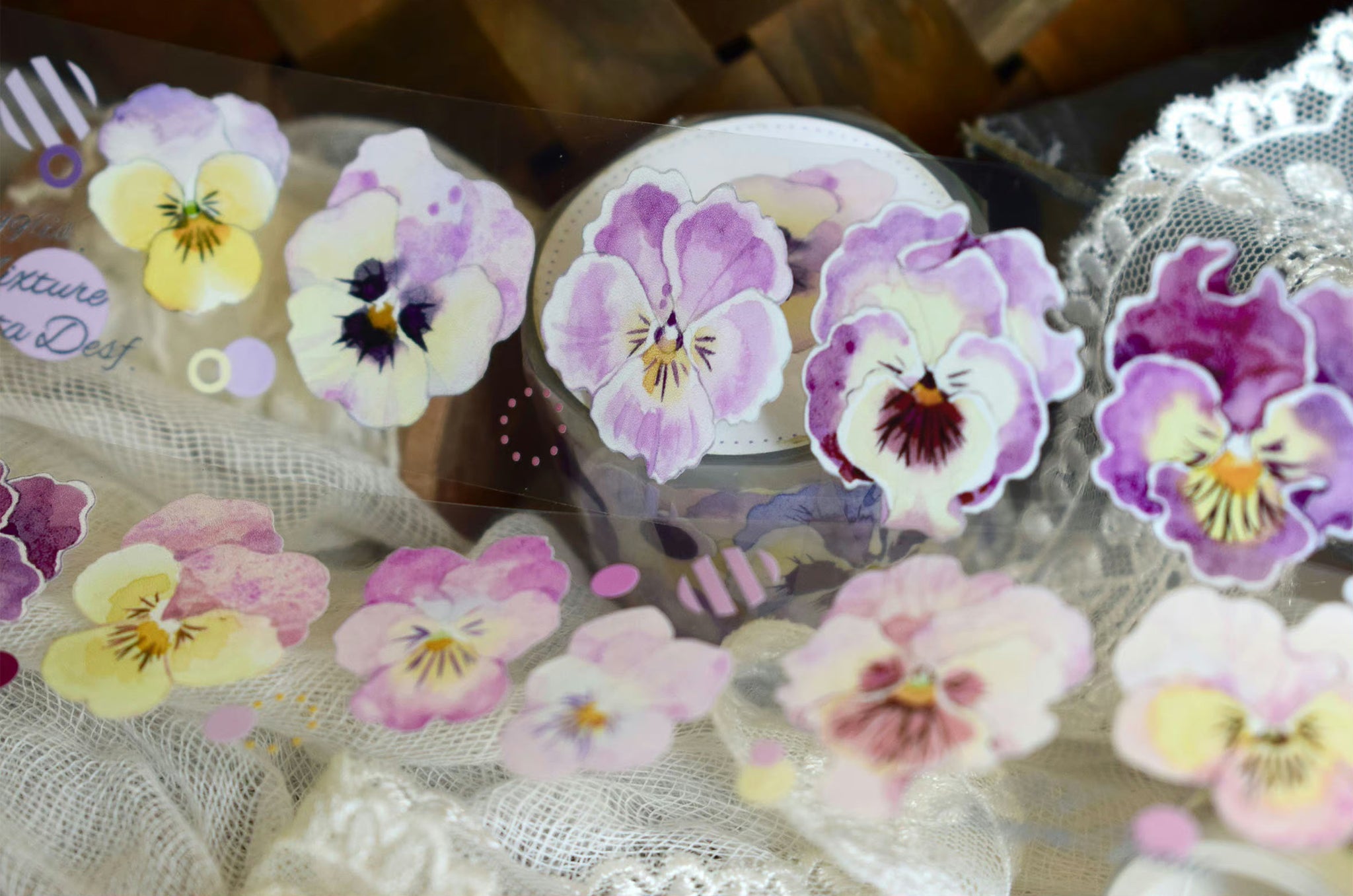 Wildberry Lab Masking Tape: All Sorts of Pansies