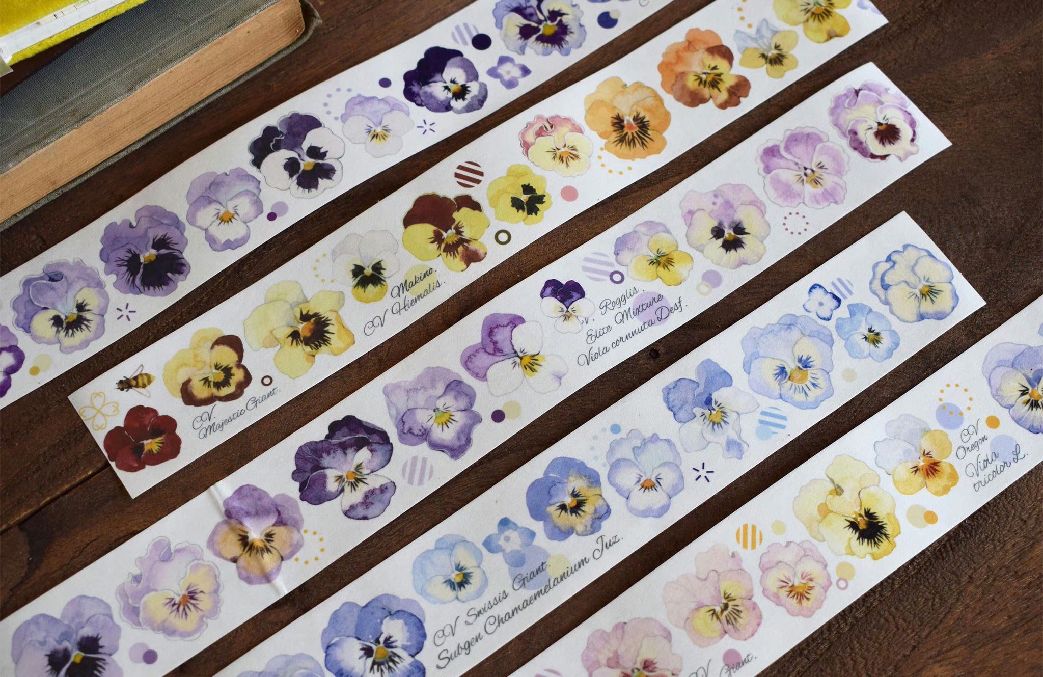 Wildberry Lab Masking Tape: All Sorts of Pansies