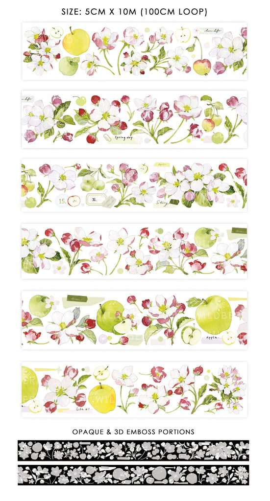 Wildberry Lab Masking Tape: Apple Orchard