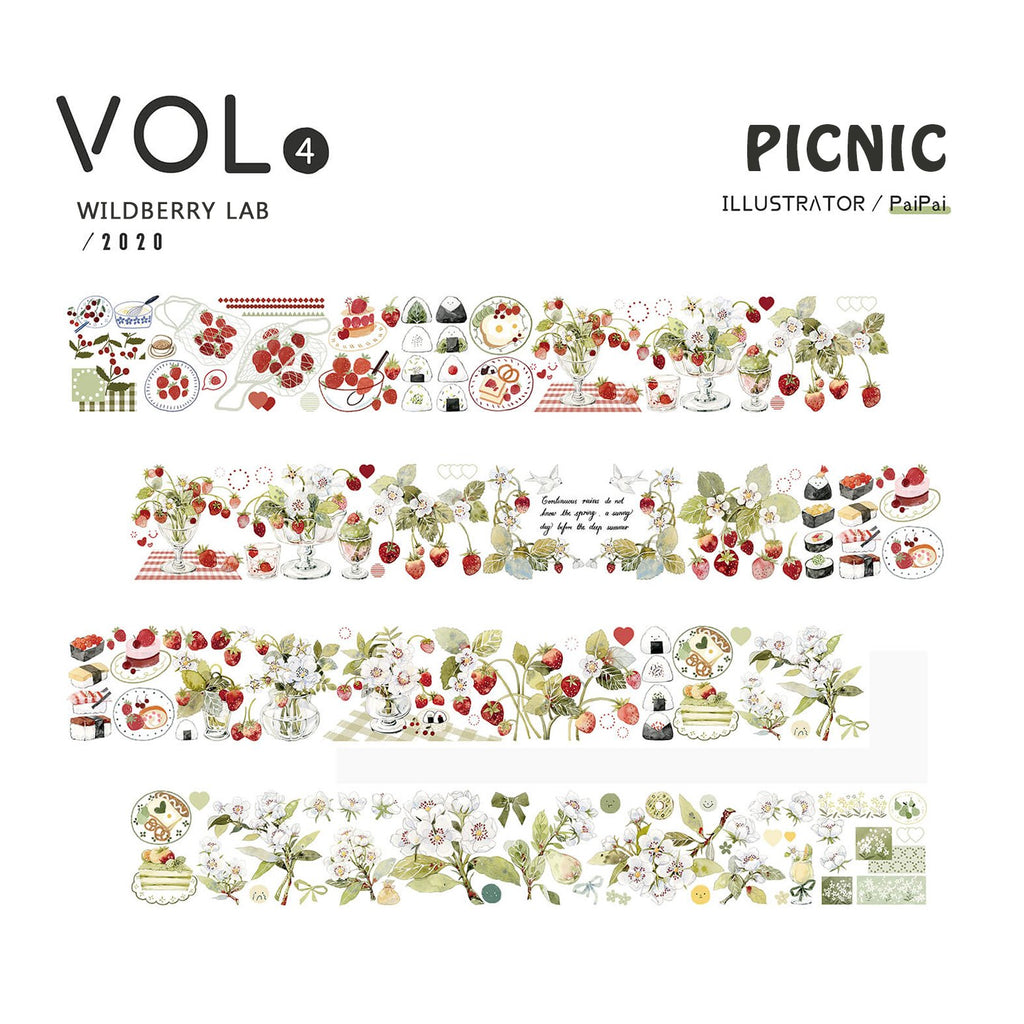 Wildberry Lab Clear Tape: Picnic