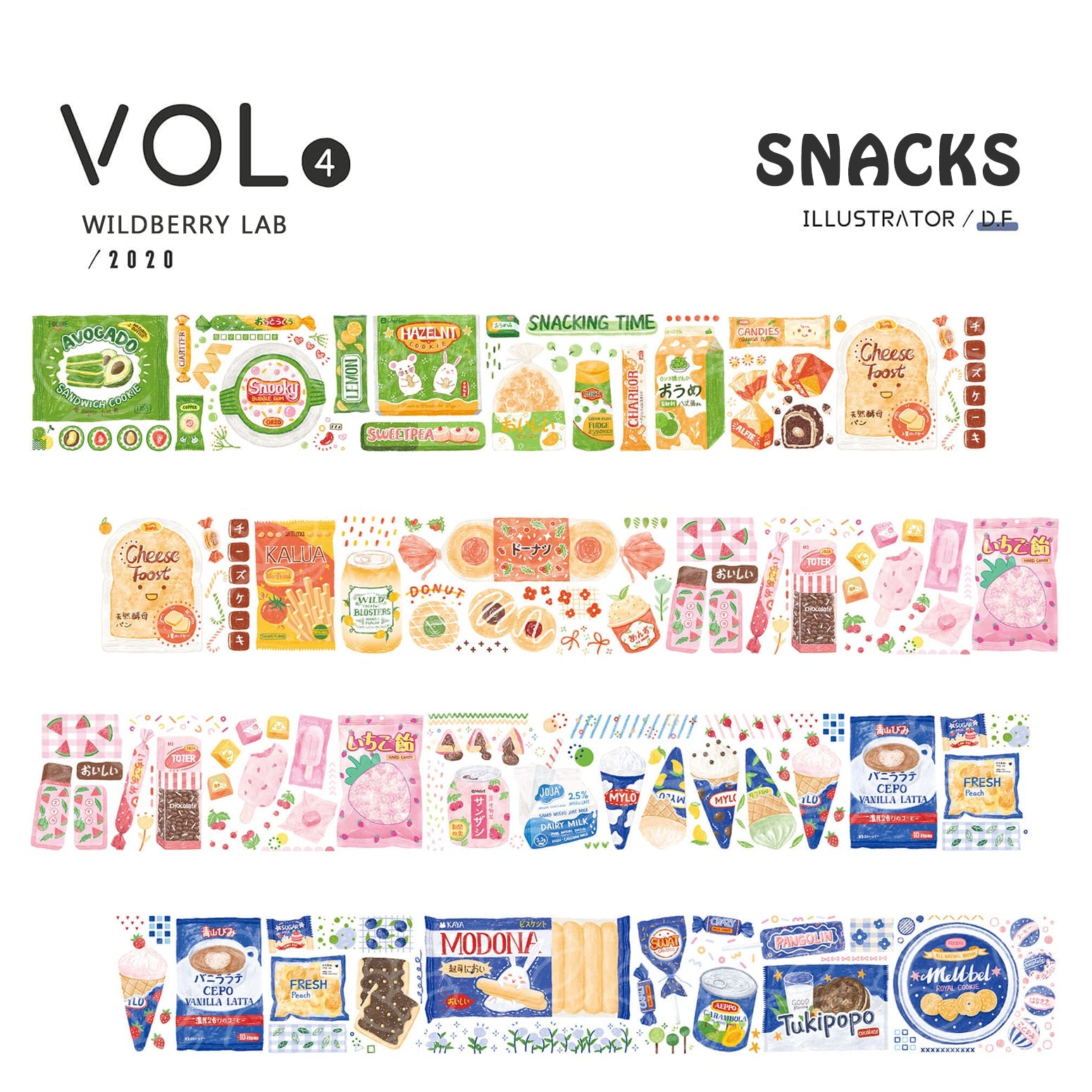 Wildberry Lab Clear Tape: Snacks