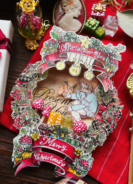 Extra Large Mushroom Wreath Acrylic Stamp