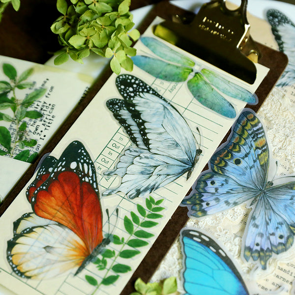 Cheeserabbit Studio: Large Translucent Butterfly Stickers