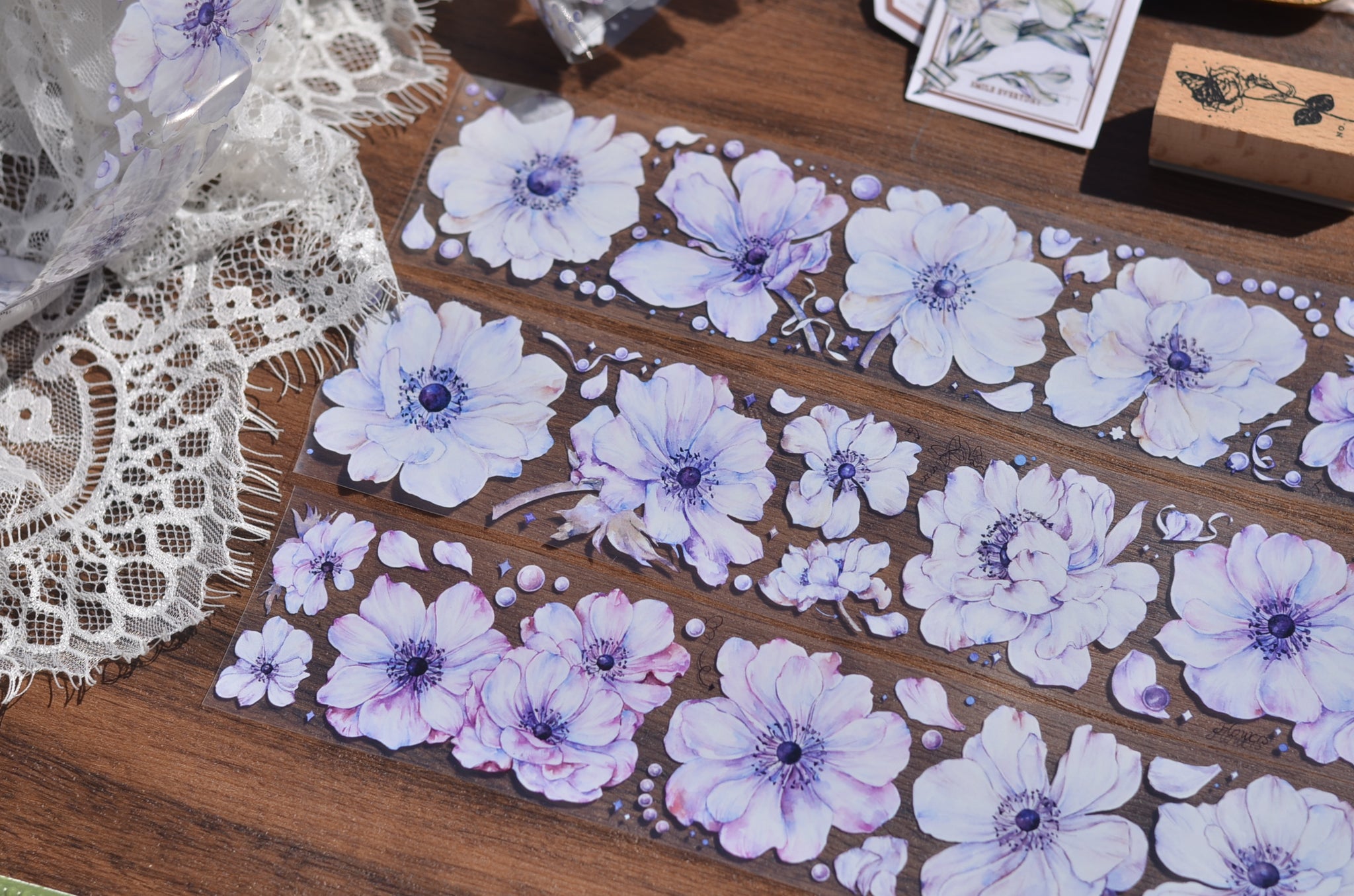 Xiaobai's House Masking Tape: Purple Anemone