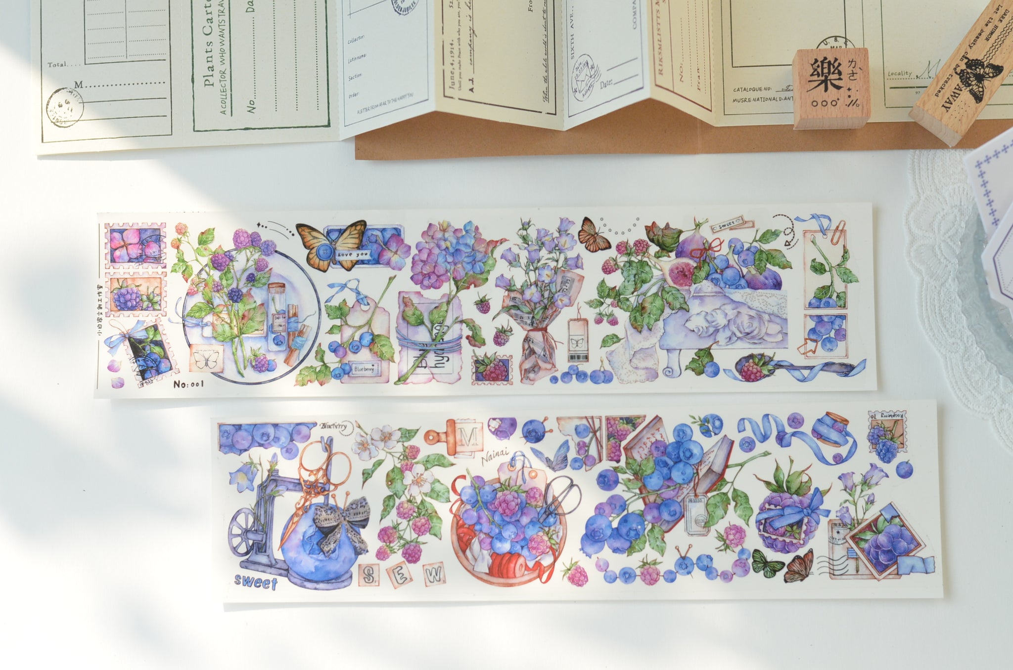 Xiaobai's House Masking Tape: Vintage Berries