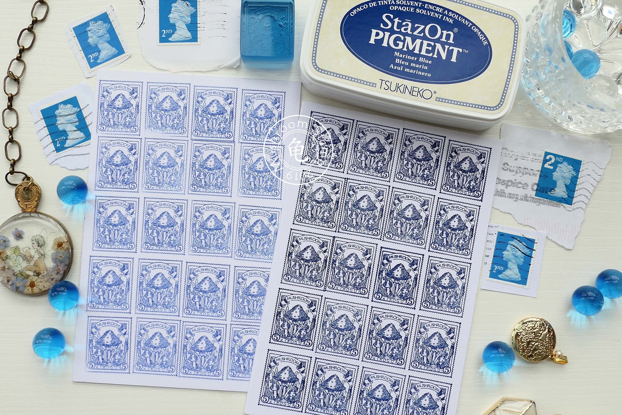 Acrylic Botany Gummy Stamps: Set of 4