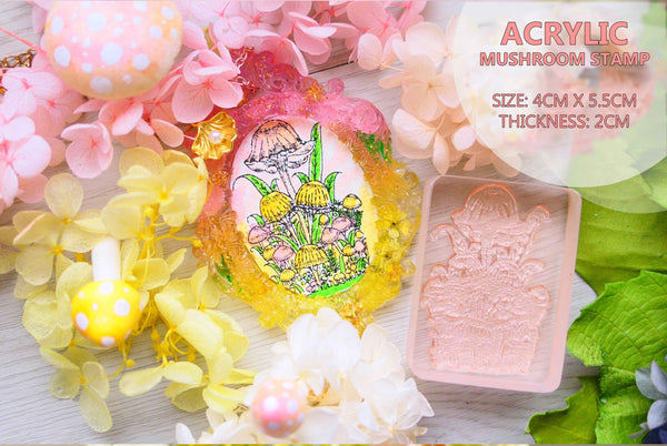 Acrylic Mushroom Gummy Stamp