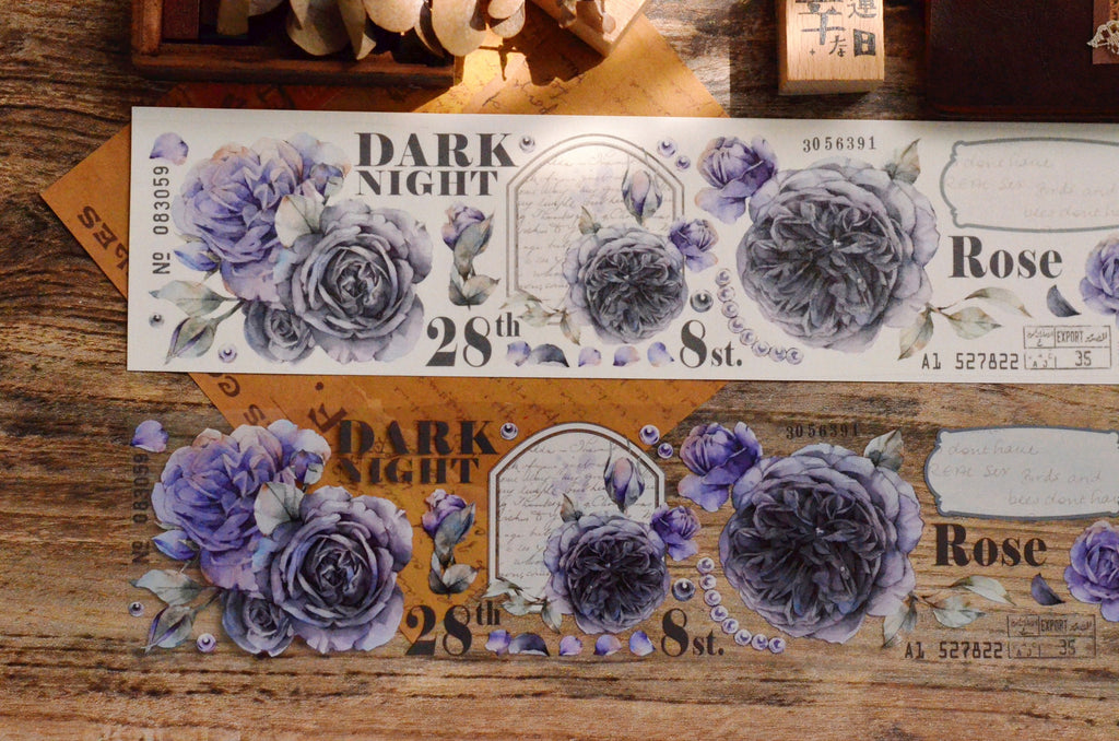 Yier Masking Tape: Purple Ink
