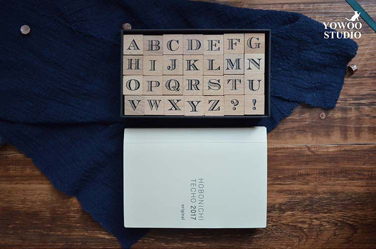 Yowoo Studio Rubber Stamp: Alphabet