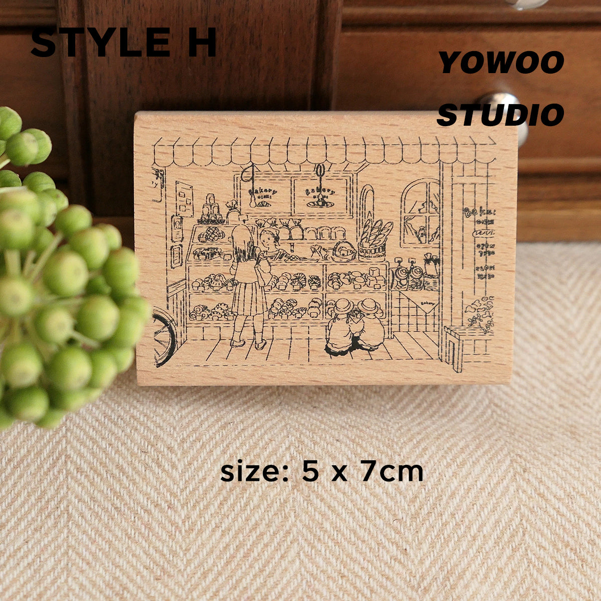 Yowoo Studio Rubber Stamp: Places I Frequent