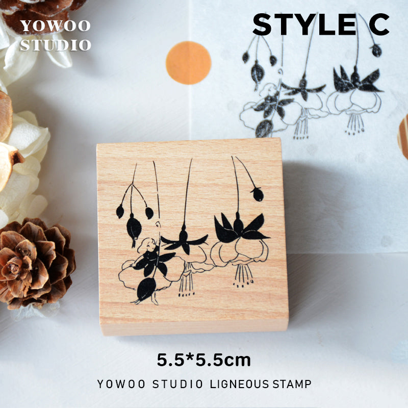 Yowoo Studio Rubber Stamp: Little Fairies