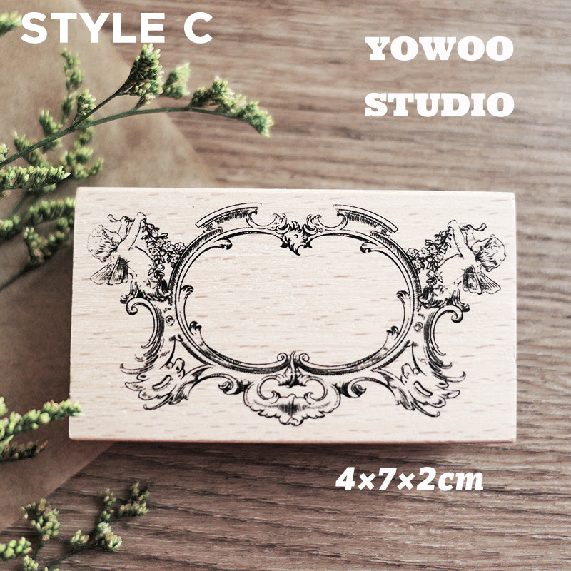 Yowoo Studio Rubber Stamp: Ornate Frames