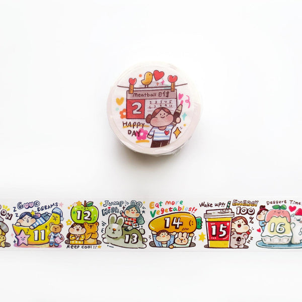 Meatball Washi Tape: Calendar 2
