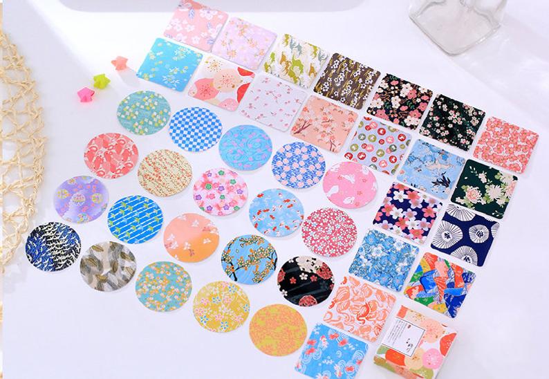 Japanese Pattern Box Stickers