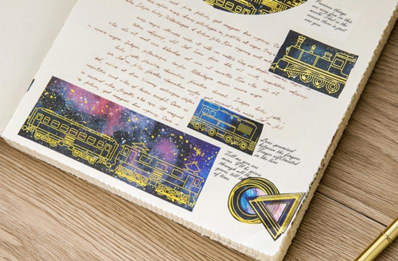 Galaxy Themed Goil Foil Washi Tape