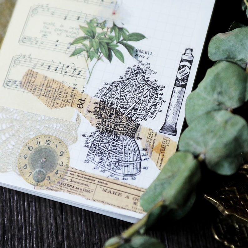 Cheeserabbit Studio: Industrial Drawing Translucent Stickers Pack