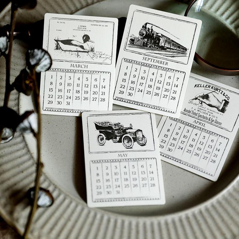 Blank Calendar Cards