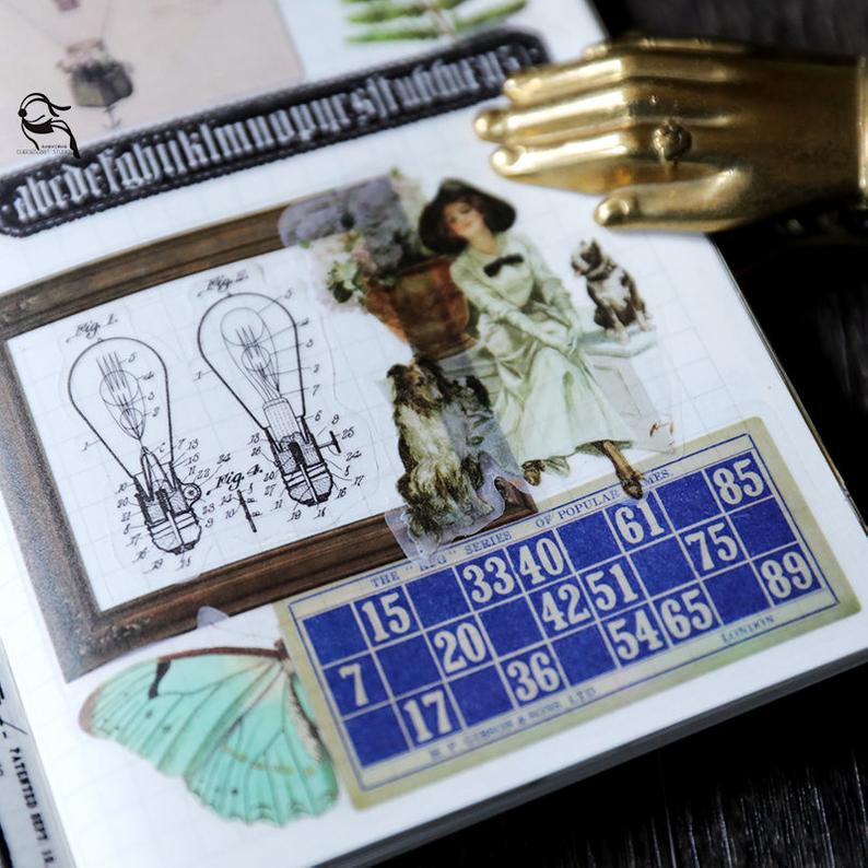 Cheeserabbit Studio: Industrial Drawing Translucent Stickers Pack