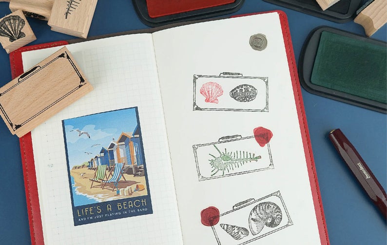 Seashell Colletion Stamps Set