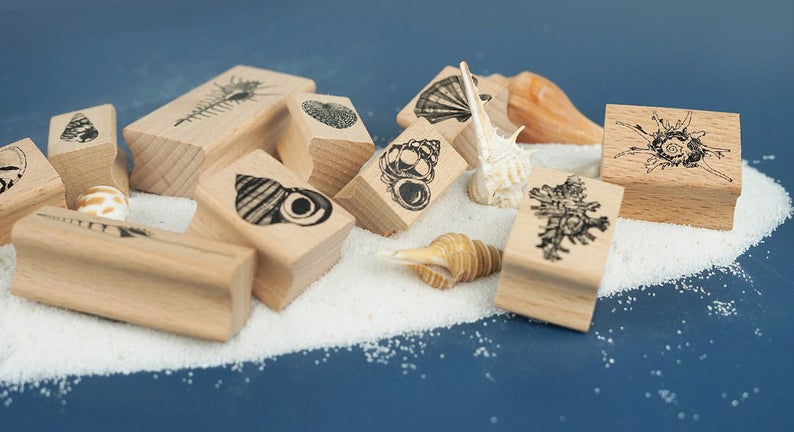 Seashell Colletion Stamps Set