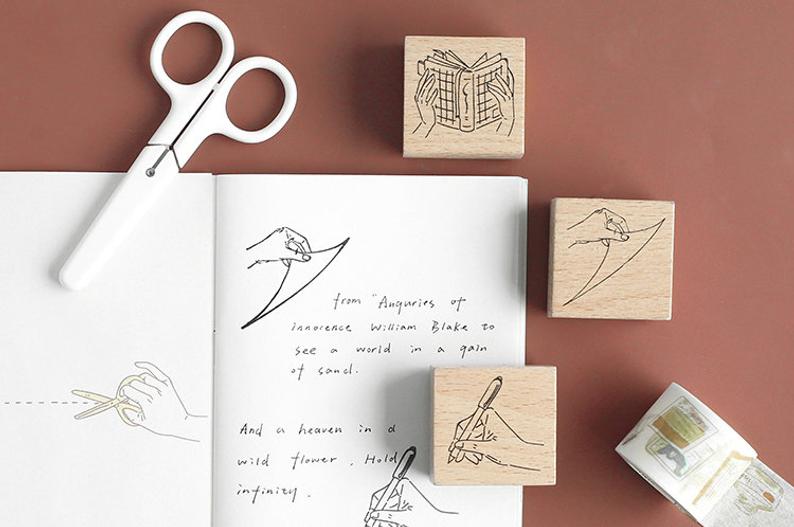 Stationery Tools Wooden Stamp
