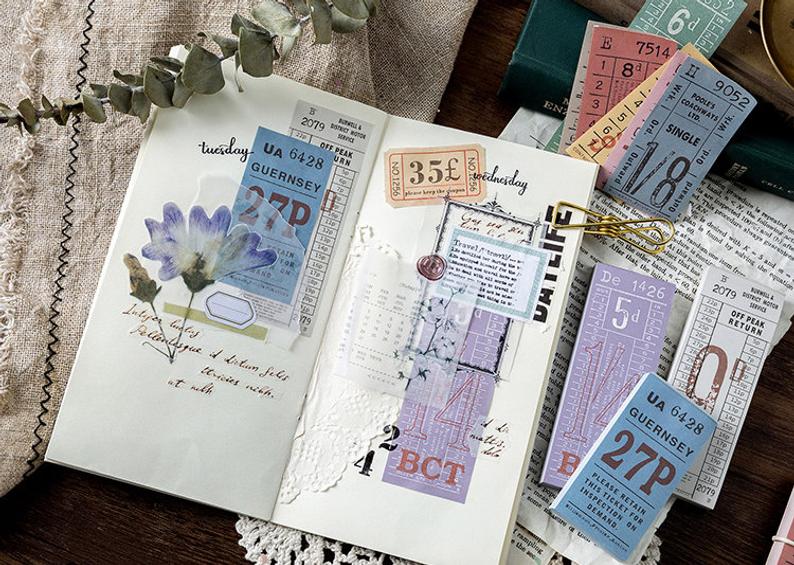 Vintage Tickets Paper Pad A