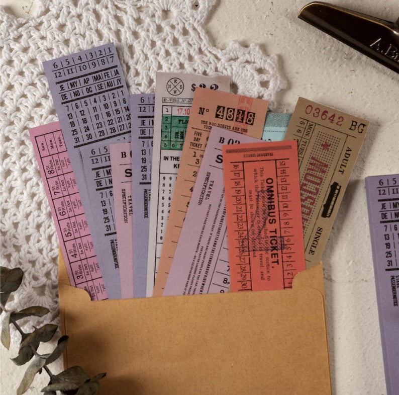 Vintage Tickets Paper Pad B