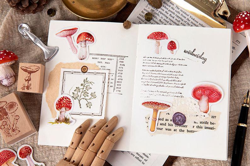 Mushroom Box Sticker Set