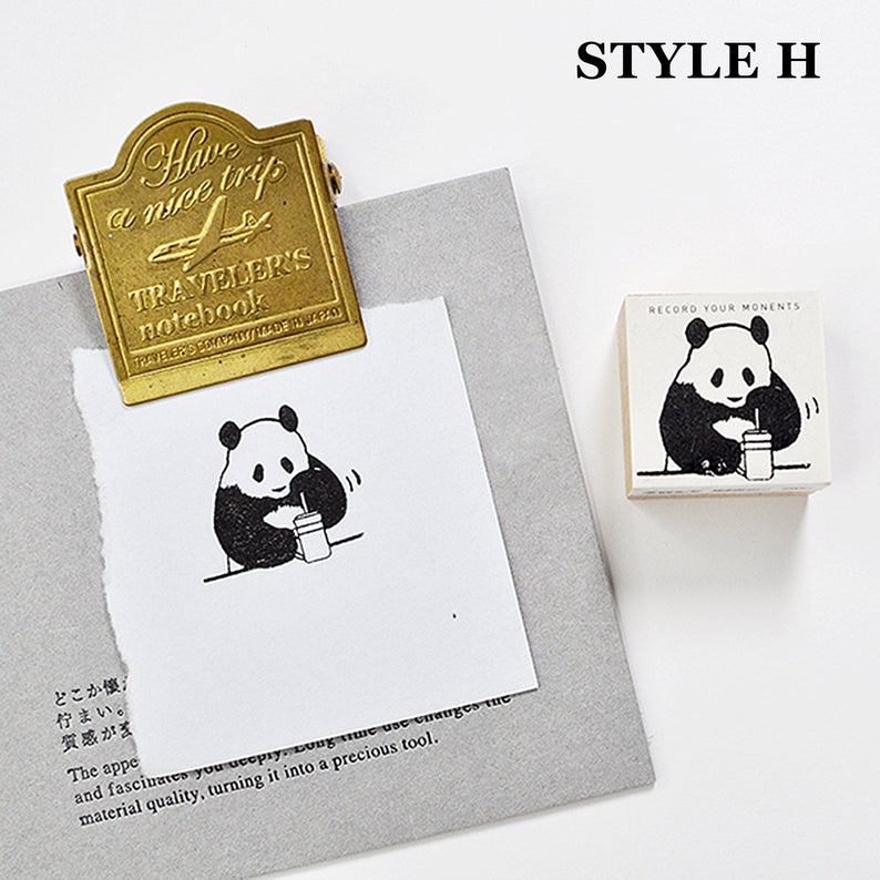 7ULY Rubber Stamp: Panda Series A