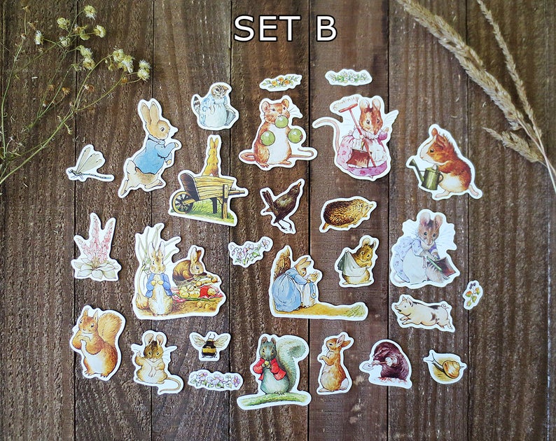 Peter Rabbit Stickers Printable Peter Rabbit Sticker Packs – Papergame