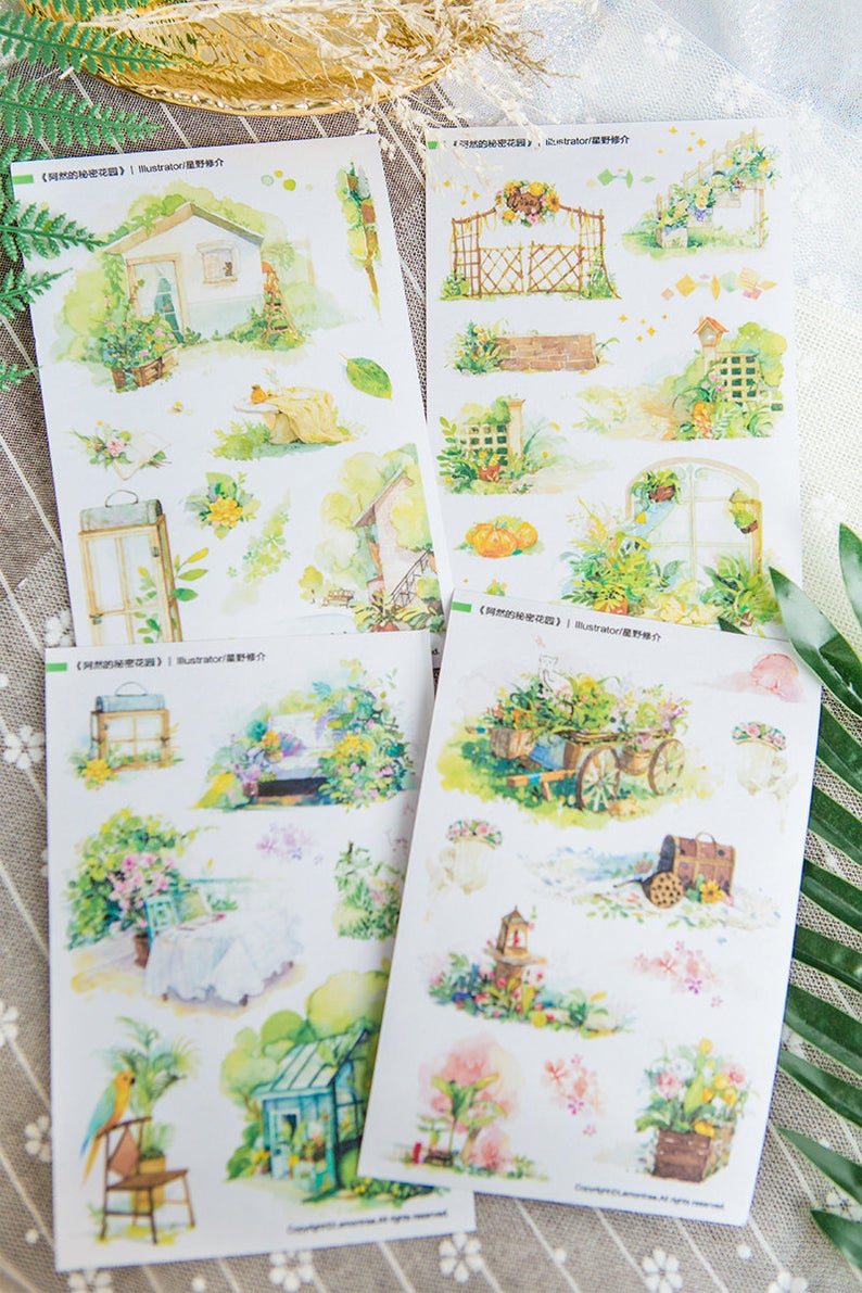 Lemontree Product: Aaron's Garden Sticker Sheets