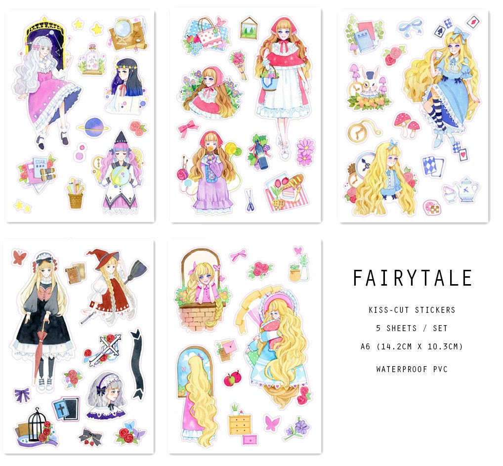 Fairy Tale Planner Sticker Sheets