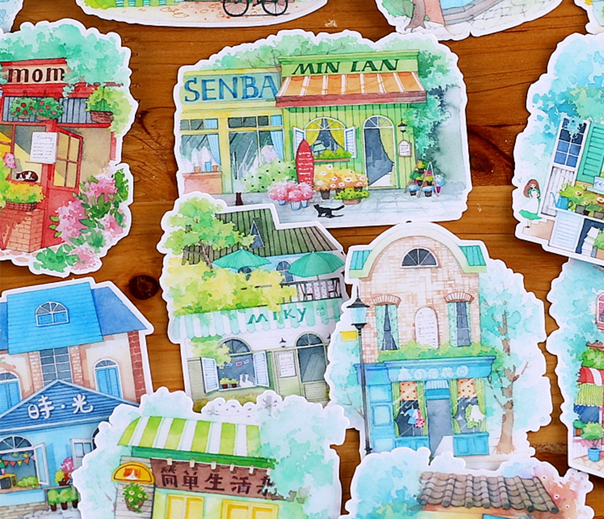 Sticker. Shop Background Boutique Shop Sticker Pack B – Papergame
