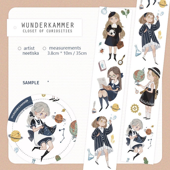 Neetiska Washi Tape: Wunderkammer