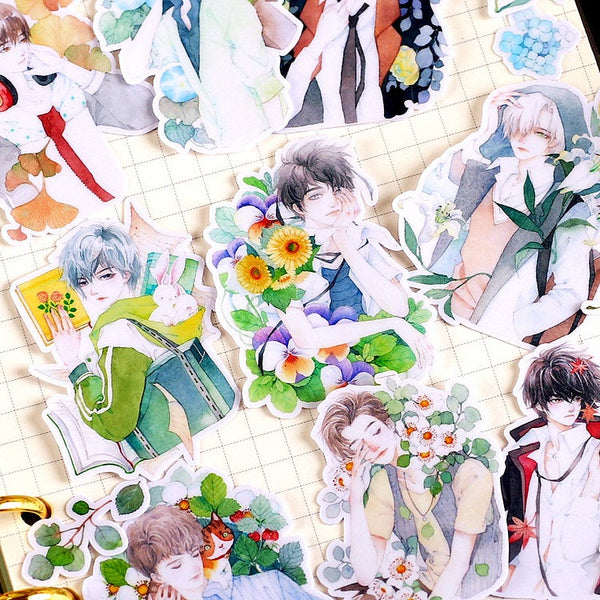 Boys Illustration Sticker Pack