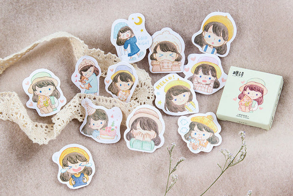 Girls Daily Life Box Sticker Set