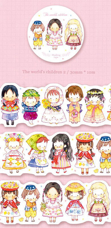 Hayama Washi Tape: The World's Children 2