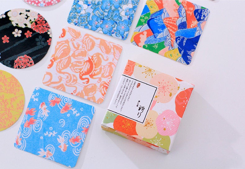 Japanese Pattern Box Stickers