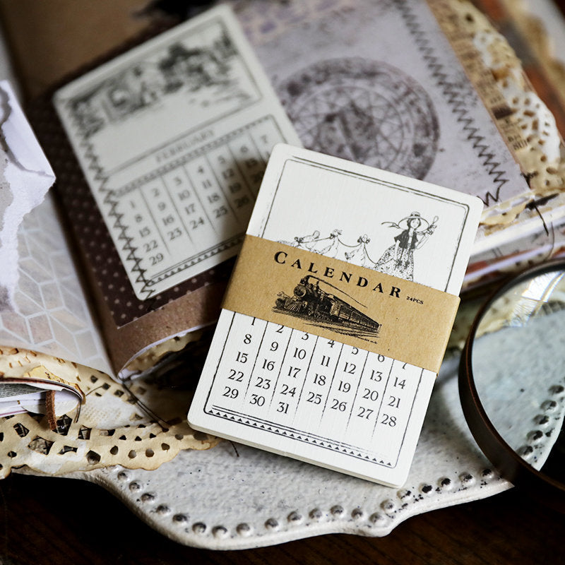 Blank Calendar Cards