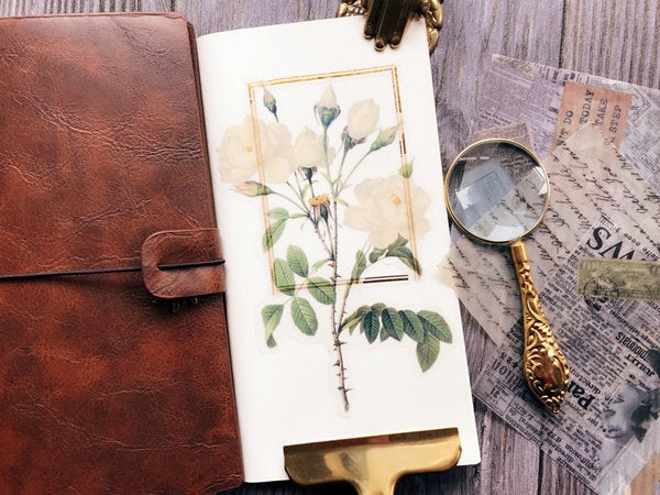 Translucent Flowers Stickers Pack