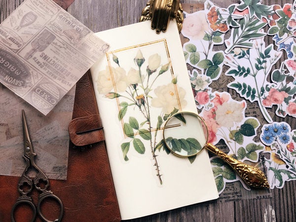 Translucent Flowers Stickers Pack