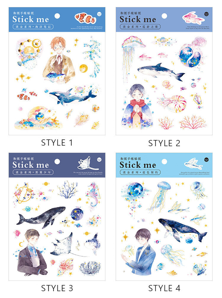 Ocean in Space Sticker Sheet