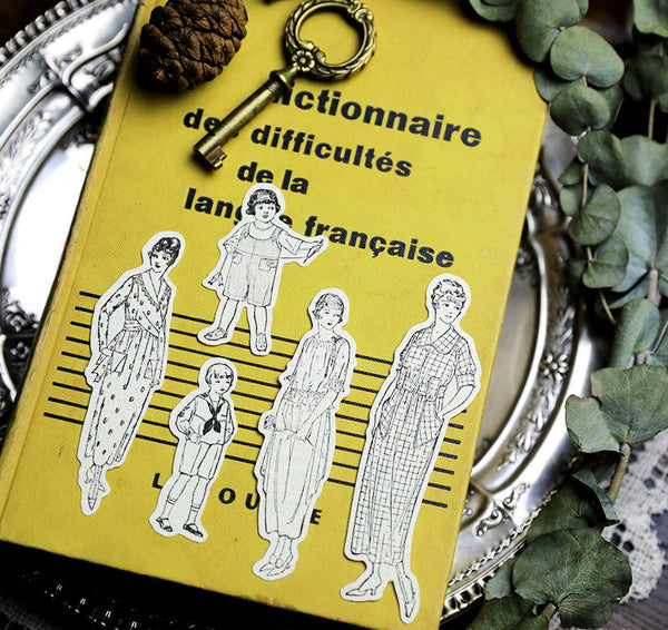 Cheeserabbit Studio: Vintage Fashion Illustrations Paper Die-Cuts