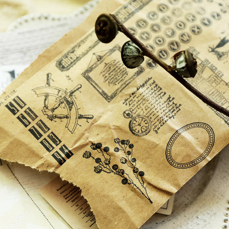 Vintage Journaling Acrylic Stamp B – Papergame