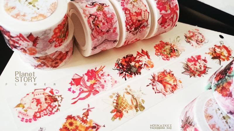 Tachibanakai Washi Tape: Planet Concerto & Planet Story