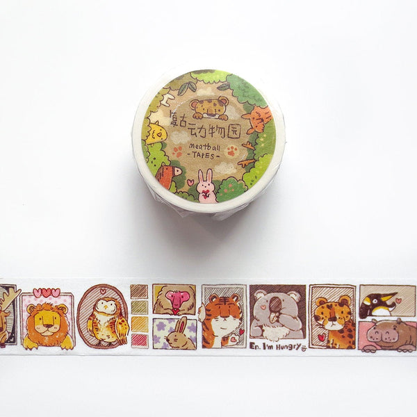 Meatball Washi Tape: Animal Friends