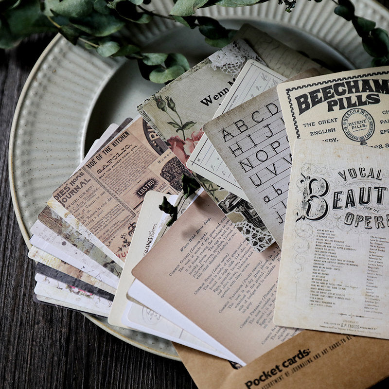 Vintage Journaling Pocket Cards